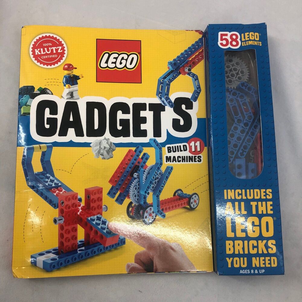 Lego gadgets book & bricks new